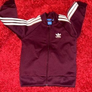 Maroon Addias jacket